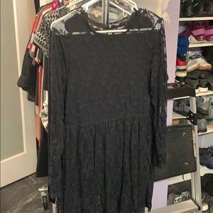 Black see thru dress